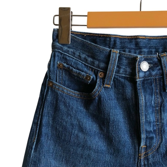 Levi’s RARE 501 Jeans by White Oak Cone Denim Size 24 Frayed Hem Limited Edition - Picture 9 of 16